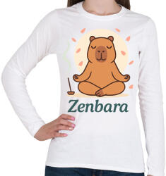printfashion Zenbara - Női hosszú ujjú póló - Fehér (17621831)