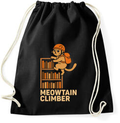 printfashion Meowtain climber - Sportzsák, Tornazsák - Fekete (17664265)