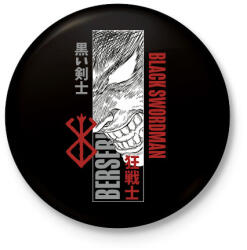 printfashion berserk - Kitűző, hűtőmágnes - Fekete (17696071)