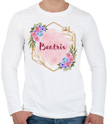 printfashion Beatrix - Férfi hosszú ujjú póló - Fehér (17665092)