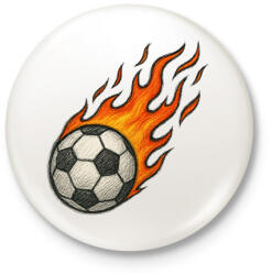 printfashion Foci - Kitűző, hűtőmágnes - Fehér (17714073)