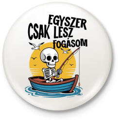 printfashion Egyszer csak lesz fogásom - Kitűző, hűtőmágnes - Fehér (17688420)