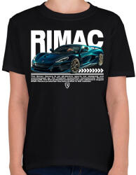printfashion Rimac Nevera - Gyerek póló - Fekete (17589104)