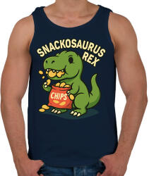 printfashion Snackosaurus Rex - Férfi atléta - Sötétkék (17669542)
