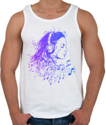 printfashion Zene hangulat - Férfi atléta - Fehér (17587556)