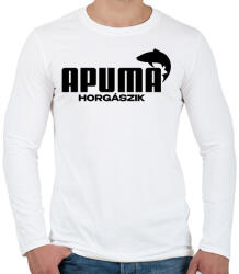 printfashion Apuma horgászik - Férfi hosszú ujjú póló - Fehér (17606932)