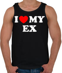 printfashion I love my ex - Férfi atléta - Fekete (17666841)