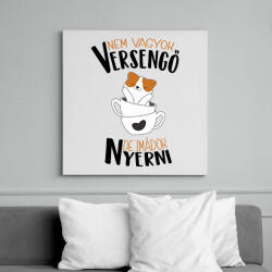 printfashion Nem vagyok versengő de imádok nyerni - Vászonkép - Fehér (17604646)