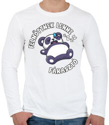 printfashion Felnőttnek lenni fárasztó - Férfi hosszú ujjú póló - Fehér (17708369)