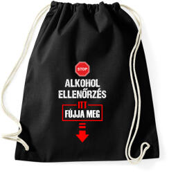 printfashion ALKOHOL ELLENŐRZÉS - Sportzsák, Tornazsák - Fekete (17667415)
