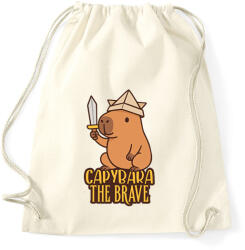 printfashion Capybara the brave - Sportzsák, Tornazsák - Natúr (17643575)