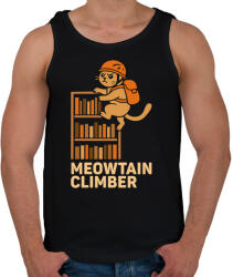 printfashion Meowtain climber - Férfi atléta - Fekete (17664141)