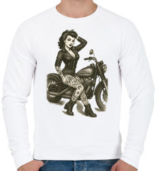 printfashion Pin up - Férfi pulóver - Fehér (17712776)