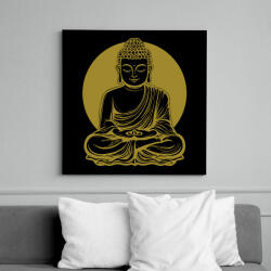printfashion buddha - Vászonkép - Fekete (17653781)