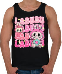 printfashion Labubu - Férfi atléta - Fekete (17615007)