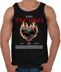printfashion hard techno - Férfi atléta - Fekete (17634357)