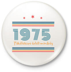printfashion Szülinap 1975 - Kitűző, hűtőmágnes - Fehér (17660520)