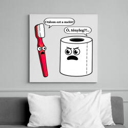 printfashion Utálom ezt a melót. . . - Vászonkép - Fehér (17692480)