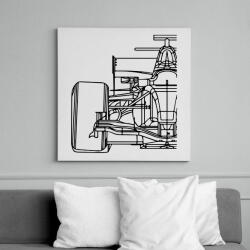 printfashion Forma1 - Vászonkép - Fehér (17676730)