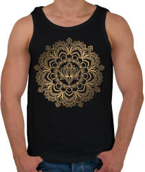 printfashion Lótusz mandala - Férfi atléta - Fekete (17607807)