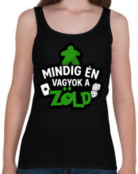 printfashion Mindig én vagyok a zöld - Női atléta - Fekete (17600208)
