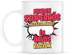 printfashion SZUPERHŐS ORVOS - Bögre - Fehér (17609935)