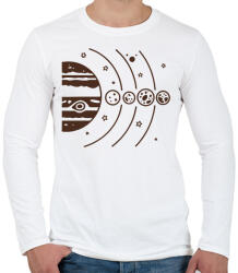 printfashion Galileo Galilei - Férfi hosszú ujjú póló - Fehér (17588959)