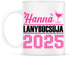 printfashion Lánybúcsú - Egyedi névvel - Bögre - Fehér (17628915)
