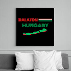 printfashion Balaton Hungary - Vászonkép - Fekete (17665031)