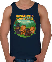 printfashion Dungeons & Capybaras - Férfi atléta - Sötétkék (17616808)