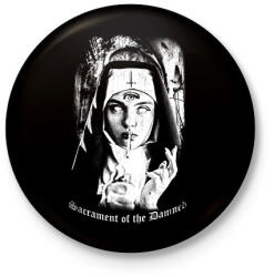 printfashion Az elkárhozottak szentsége - Okkult Design - Kitűző, hűtőmágnes - Fekete (17703169)