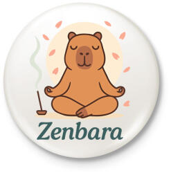 printfashion Zenbara - Kitűző, hűtőmágnes - Fehér (17622186)