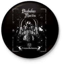 printfashion Diabolus Noctis - Okkult Design - Kitűző, hűtőmágnes - Fekete (17710124)