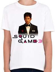 printfashion Squid game 3 gi hun - Gyerek póló - Fehér (17596204)