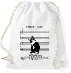 printfashion cat silent - Sportzsák, Tornazsák - Fehér (17675514)