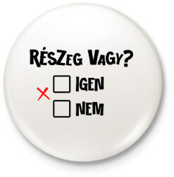 printfashion Részeg vagy? - fekete - Kitűző, hűtőmágnes - Fehér (17681670)