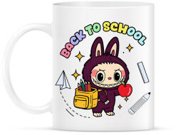 printfashion Iskolás labubu - Bögre - Fehér (17677559)