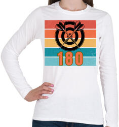 printfashion darts 180 - Női hosszú ujjú póló - Fehér (17644865)