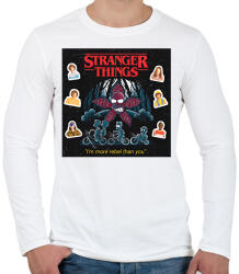 printfashion Stranger Things - Férfi hosszú ujjú póló - Fehér (2294025)