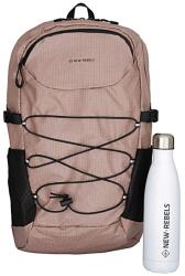 NEW REBELS Hugo rózsaszín-fekete közepes 15, 6"-os laptoptartós vízlepergető hátizsák 51.1436-70 - minosegitaska