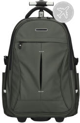 Enrico Benetti NORTHERN khaki, kabin méretű, gurulós laptoptartós hátizsák 47250-029 - minosegitaska