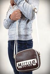 MUSTÁNG MUSTANG Boston kis fekvő válltáska-barna-fehér 45.107301