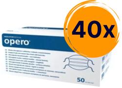  40x Opero szájmaszk ECO - 3 rétegű flíz, megkötős, kék (40x50 db) (K_W411100130_0028)