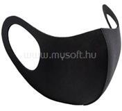 Alcor 3D Spandex mosható gyerekmaszk 13-18 éves korig - Fekete (ALC3DSTBLAC) (ALC3DSTBLAC)