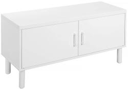 VASAGLE Cipőszekrény ajtóval 100 x 50 x 35 cm fehér (LHS051W01)