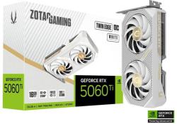 ZOTAC GeForce RTX 5060 Ti Twin Edge OC White 16GB GDDR7 128bit (ZT-B50620Q-10M) Videokártya