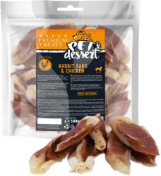  Pet's Dessert Pet's Dessert Dog Rabbit Ears&Chicken, 500 g