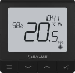 SALUS Termostat Ambiental Smart Salus QUANTUM SQ610B pentru Sistem Incalzire prin Pardoseala Montaj in Doza Negru (SQ610BEE)