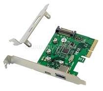 Conceptronic Bővítőkártya - EMRICK09G (PCIe x4 to USB-A 3.0+USB-C 3.2 Gen2, Táp: 15pin SATA (EMRICK09G) (EMRICK09G)