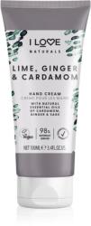 I Love Cosmetics Naturals Lime, Ginger & Cardamom crema de maini 100 ml